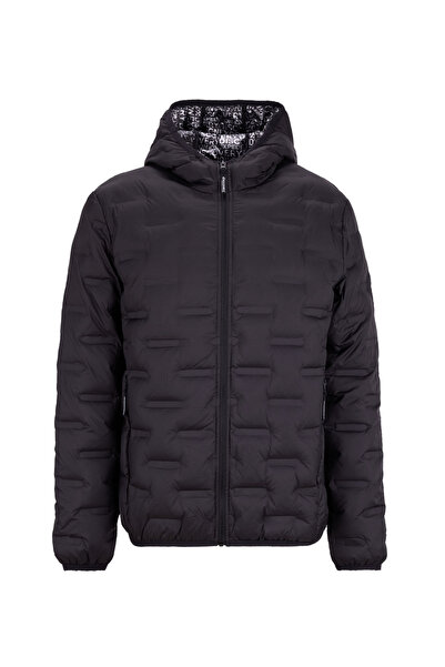 Discovery Expedition D5WM-MNT3730 Siyah Kapüşon Yaka Basic Kapitone Erkek Şişme Mont