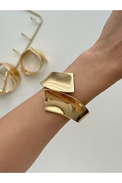 YOUES JEWELRY 316l Çelik Kalın Kelepçe Bileklik Kadın Bilezik