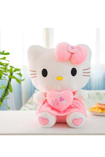 SANRIO 1-Piece Lovely Hello Kitty Cartoon Character Soft Stuffed Toy Ultra Soft Short Plush Cuddle P
