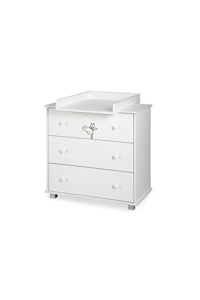 JollyMag Comoda copii Klups Safari Giraffe Alb