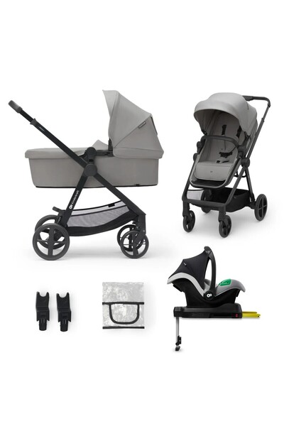 JollyMag CARUCIOR KINDERKRAFT NOVINKA, 4 V 1, MESAČNÁ SIVÁ