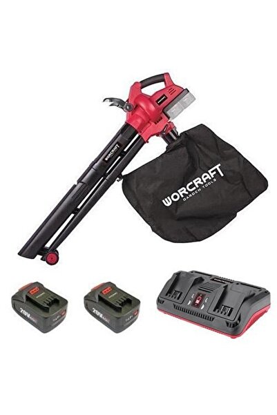 Worcraft Leaf vacuum cleaner, with 2 x 4 Ah batteries, 2 x 20V Li-ion charger...
