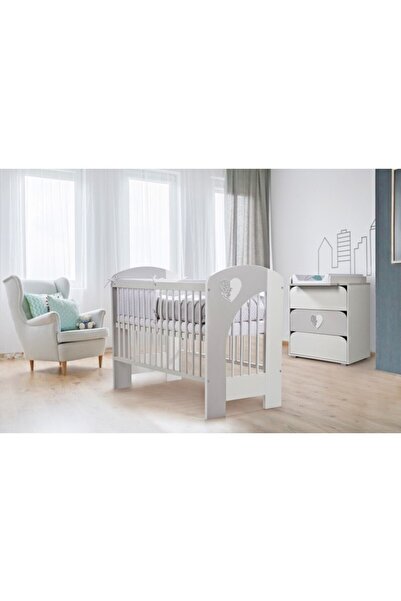 JollyMag Mobilier Camera copi Si Bebelusi KLUPS NEL HEART Alb Gri