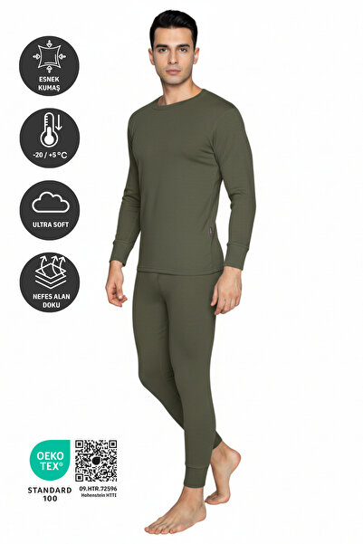 THERMOFORM New Heavy Erkek Termal İçlik Set HAKİ