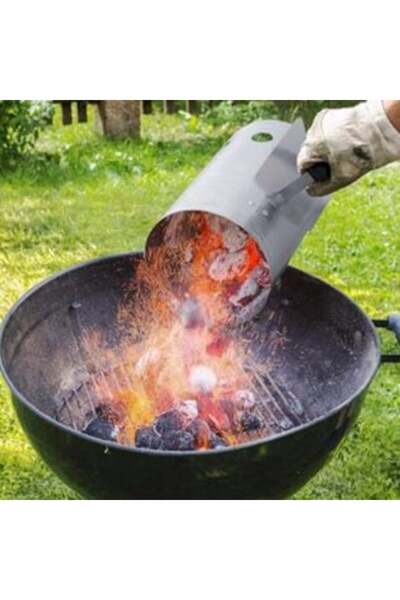 SHOPIENS Brichetă pentru cărbune din oțel galvanizat - 2 kg