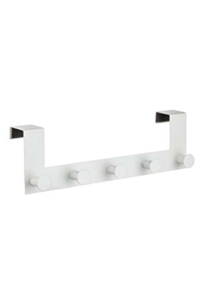 SHOPIENS Suport metalic pentru ușă cu 5 cârlige, 53 cm