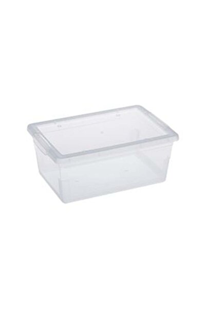 SHOPIENS Storage Box with Transparent Plastic Lid 6L