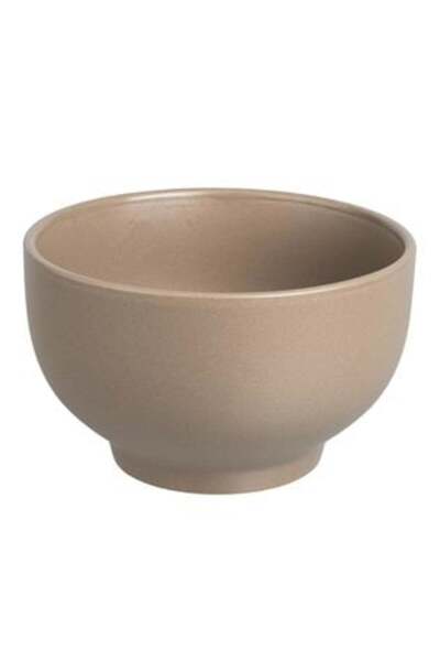 SHOPIENS Beige Matte Ceramic Bowl 600 ml