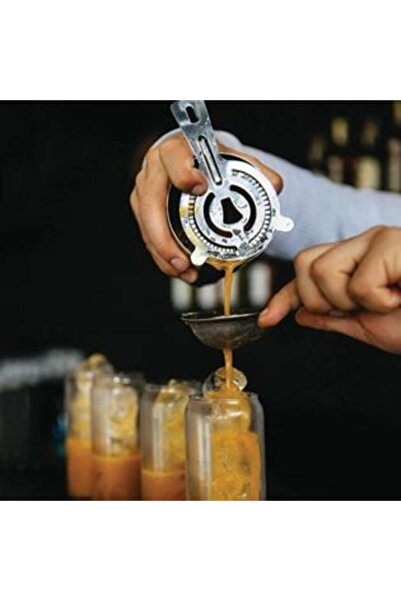 AVA Strecuratoare Cocktail din Otel Inoxidabil, Argintie, cu Maner, Ø8x14 cm