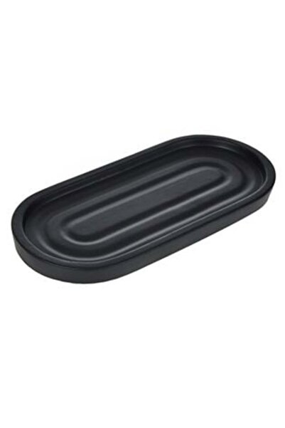 SHOPIENS Black Cement Tray for Bathroom 25.5 x 11.6 cm
