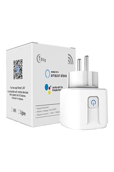 oemco SmartPlug Wi-Fi Socket, Max 20A, energy consumption monitoring, compatible with SmartLife, Google