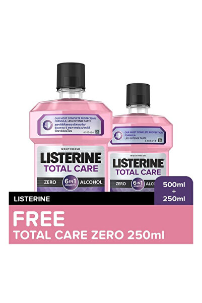 Listerine ليسترين غسول فم 500 مل مجانا + 250 توتال كير بالنعناع