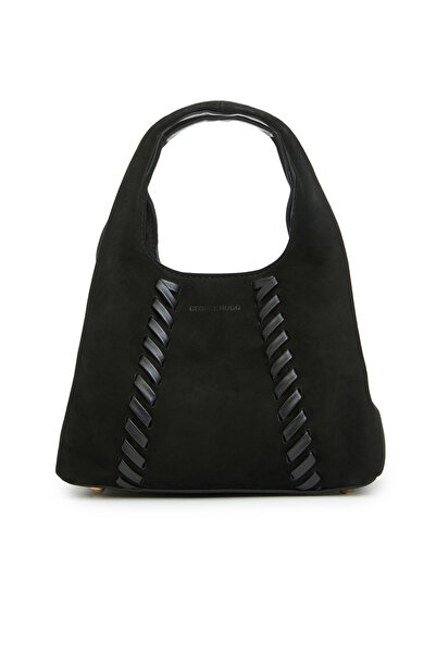 George Hogg Siyah Kadın Süet Çanta