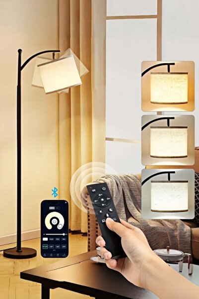 Yelajoy LED Floor Lamp, Remote, App Control and Foot Switch, Adjustable Head, Stepless Dimming 3000K-6000K
