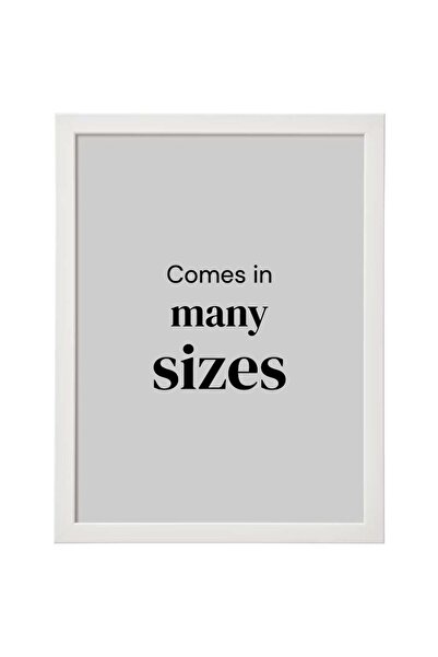 Fisko FISKBO Wall Picture Frame – White Plastic & Fibreboard, 30 x 40 cm