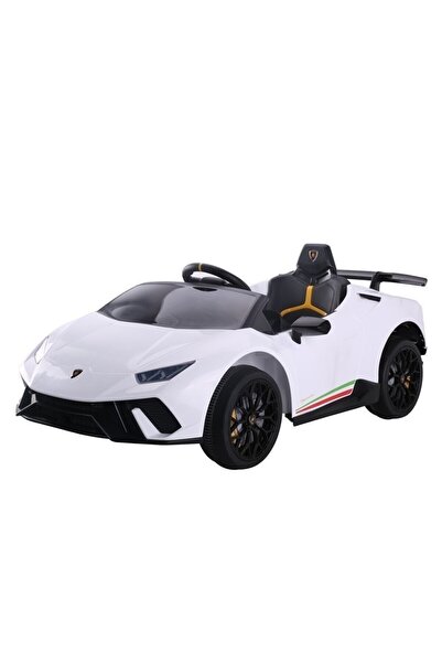 JollyMag Masinuta electrica for copii, Lamborghini Huracan Alb, s telecomanda...