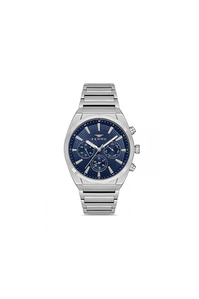 Tesbihane Ferro Silver Color Steel Cord Men Wristwatch Functions Active 3 Atm Water Resistant Th-Fm11451A-A3