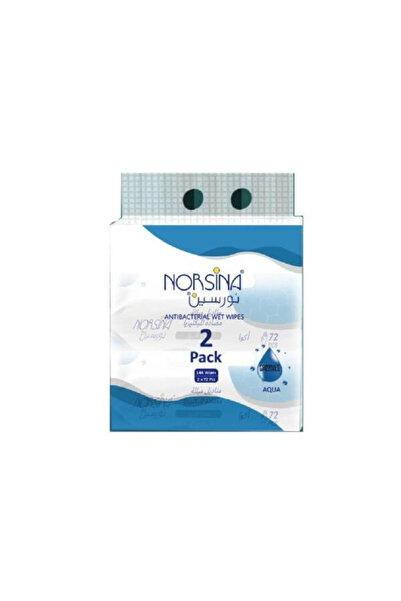 Norsina نورسينا مناديل مبلله 72 منديل اكوا *(عبوتين)