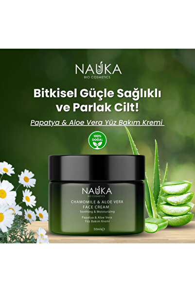 nauka Papatya Aloe Vera Yüz Bakım Kremi