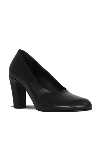 Bueno Shoes Black Leather Women's Heeled Shoes 42Wa6243