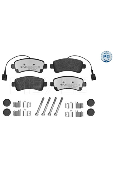 MEYLE Комплект спирачни накладки за дискови спирачки заден мост Citroen Jumpe...