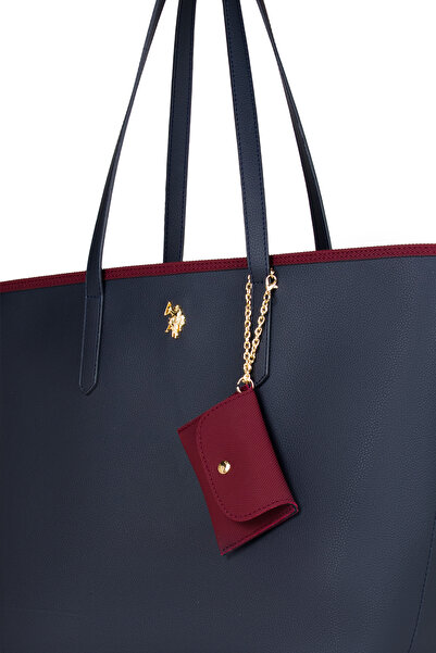U.S. Polo Assn. Navy Blue-Claret Red Women's Shoulder Bag Us26300 Online Exclusive