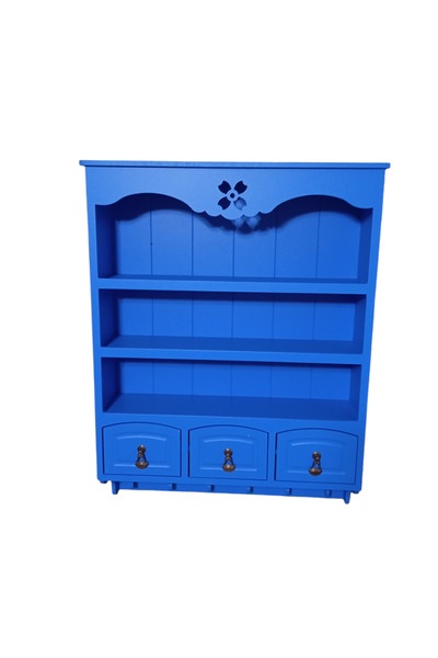 st koleksiyon hobi antika 3 çekmeceli 3 bölmeli raf