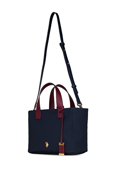 U.S. Polo Assn. Синьо-бордова жіноча сумка через плече Us26304 Ексклюзивно в Інтернеті