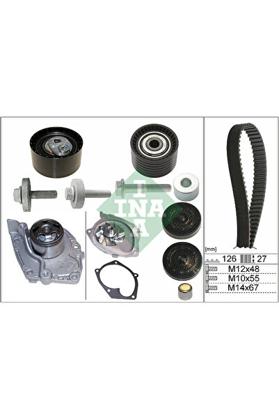 FAG Set Pompa Apa + Curea Dintata Renault Avantime/Clio 3/Duster