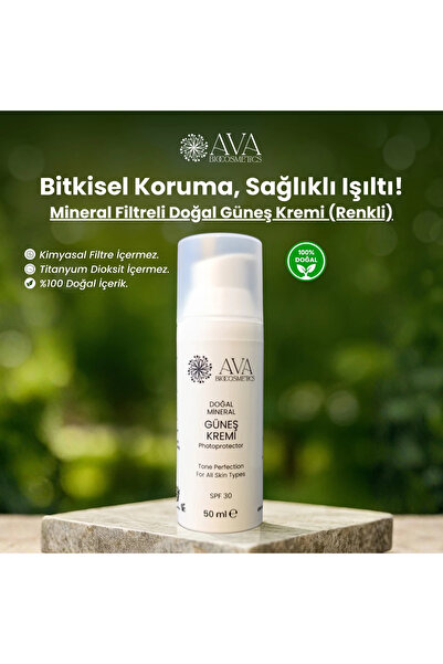 AvA Bio Cosmetics AvA Mineral Filtreli Güneş Kremi (Renkli)