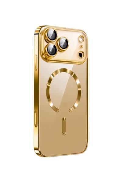 UnDePlus Compatible with Magsafe for Apple iPhone 17 Pro Case Transparent Silicone Cover with Camera Lens Protected