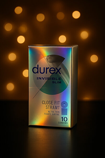 Durex Invisible Slim Close Fit Condoms, 10 pieces,