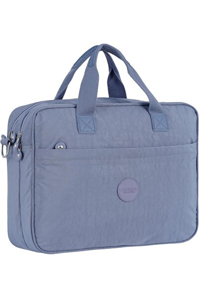 Caprice Collection Laptop Bag, 15.6" Padded Sleeve, Water-Resistant Nylon, Organizer Pockets BSD-KP026 (LAVENDER)