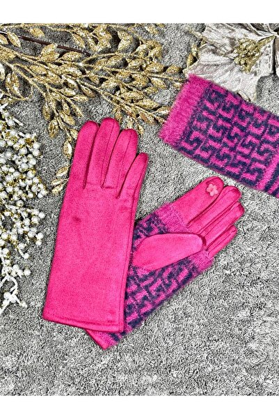 Intisimo Women's Gloves, Velvet, Luxury, Touchscreen, One-Size, Lining, Fuchs...