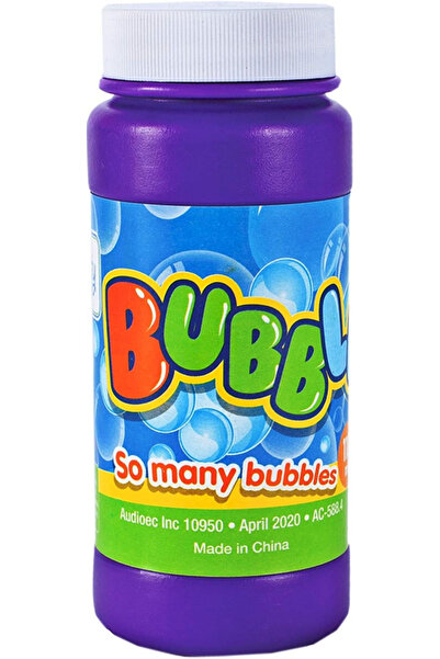 MalPlay Soap bubble generator lawn mower, with batteries, 8 rotating rings and solution included