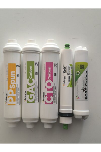 Ortimax 5 li filtre seti bütün markalarına uyumludur Minerallı duş başlığı he...