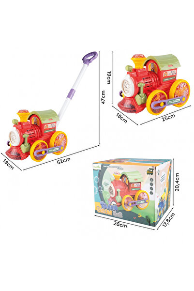 MalPlay Soap Balloon Generator Train, MalPlay, with batteries, sounds, lights, push handle and 2 s