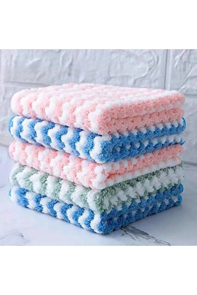 Generic “5-Pack Scouring Pads Set – Washable Absorbent Dish Cloths for Kitchen, Sink & Stove Cleaning”