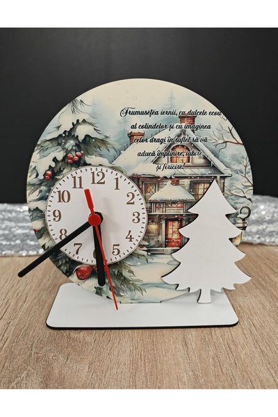 DLC Christmas decoration with clock