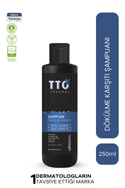 TTO Thermal Anti-Hair Loss Shampoo 250 ml – Strengthening Formula Against Hair Loss