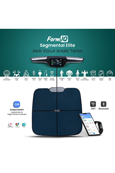 Form IQ Segmental Elite | 8 Elektrotlu Bölgesel Vücut Analizi | Yağ Kas Ölçüm...