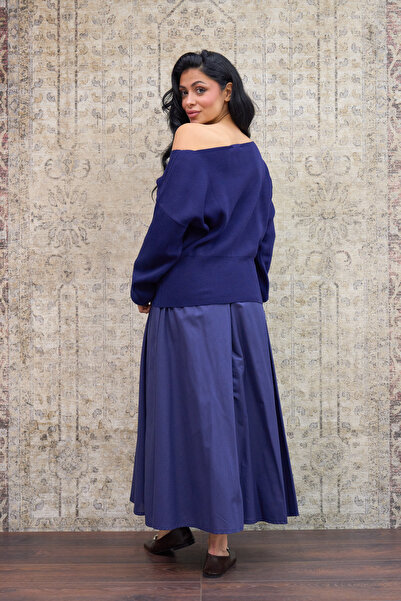 KÜÇÜĞÜM BUTİK Fustă cu balon bleumarin