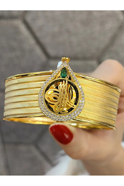 nasipkuyumcu TUĞRALI HASIR KELEPÇE ALTIN 8 AYAR KLP00089