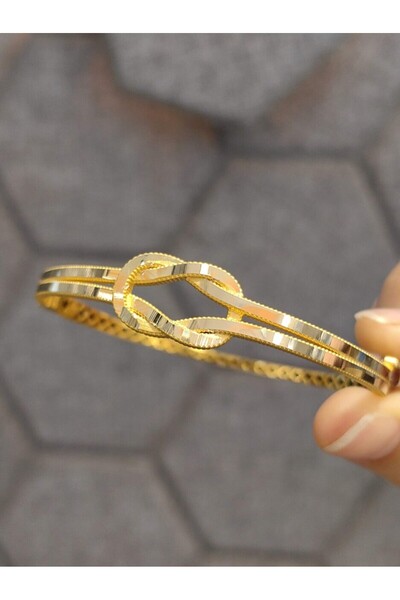 nasipkuyumcu 14 AYAR AJDA AŞK DÜĞÜMÜ MODEL TARZ ALTIN KELEPÇE KLP0644