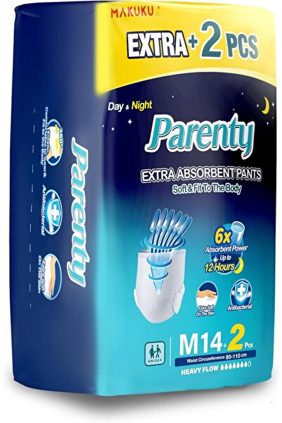 MAKUKU Parenty Adult Pants M14+2 | Ultra Soft & Absorbent Adult Diapers for M...