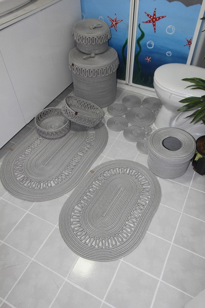 fa collection desing Bathroom Mat, Basket, Set, Dirty Laundry Basket, Detergent Holder, Makeup Basket, Organizer