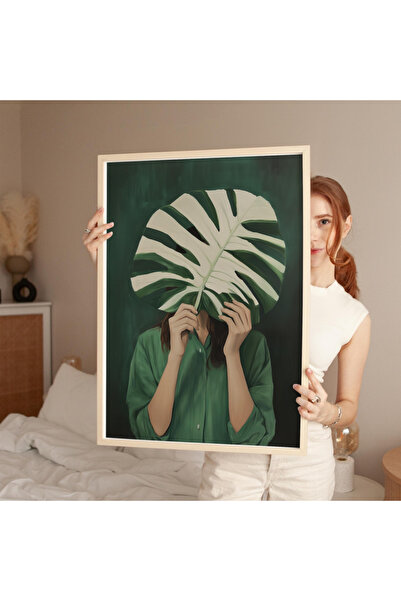 Tuba Decor Tablo dintr-o singură bucată cu rame din lemn pentru sufragerie, s...