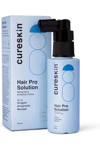 Cure Cureskin Hair Pro Solution – سيروم نمو الشعر مع Anagain وActigrowth وBai...