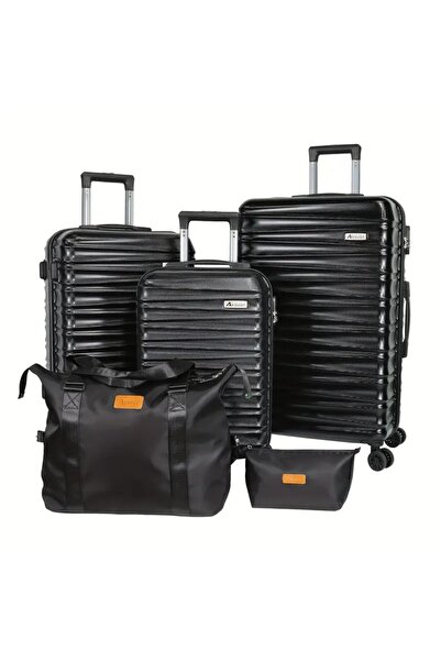 ELEGANT G Luggage Travel Suitcase Trolley Bag – Set of 5 pcs – With Spinner Wheels (20”+24”+28” inch) FIBER