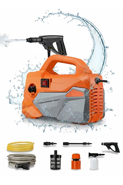 ET-LIFE غسالة ضغط كهربائية - ٢١٠٠ رطل/بوصة مربعة كحد أقصى، ١.٧٦ جالون/دقيقة ك...